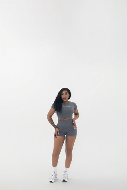 Amp Crop Top - Grey