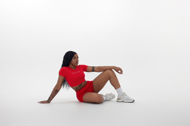 Amp Crop Top - Red